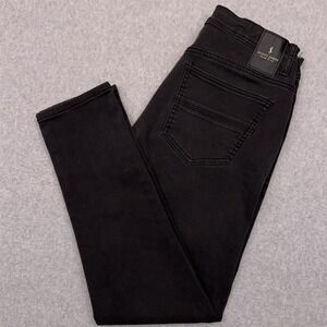 Scott James England Slim Fit Jeans‎ Men's 30x28 Black Designer Stretch Denim
